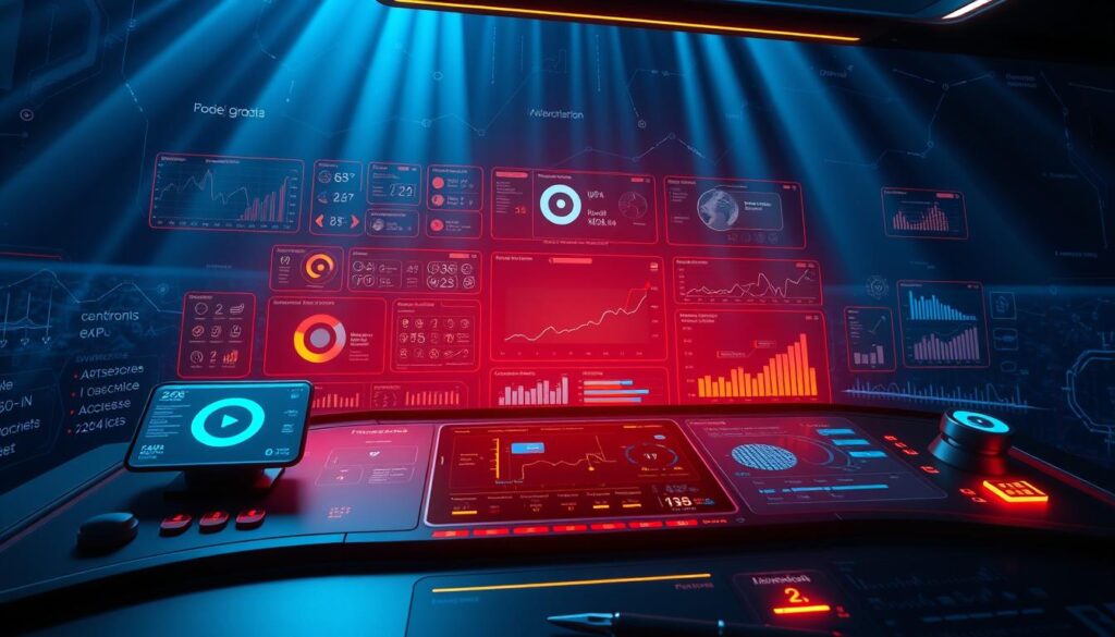 A vibrant, futuristic digital control panel displaying an array of Google's cutting-edge image generation tools. In the foreground, sleek icons and interactive dashboards, glowing with a warm, neon-like illumination. The middle ground features various data visualizations, graphs, and statistical models, all rendered in a minimalist, high-tech aesthetic. The background is a vast, limitless expanse of deep, azure-hued digital space, with subtle rays of light cascading across the scene, creating a sense of depth and technological grandeur. The overall mood is one of innovation, sophistication, and the seamless integration of human and machine intelligence.